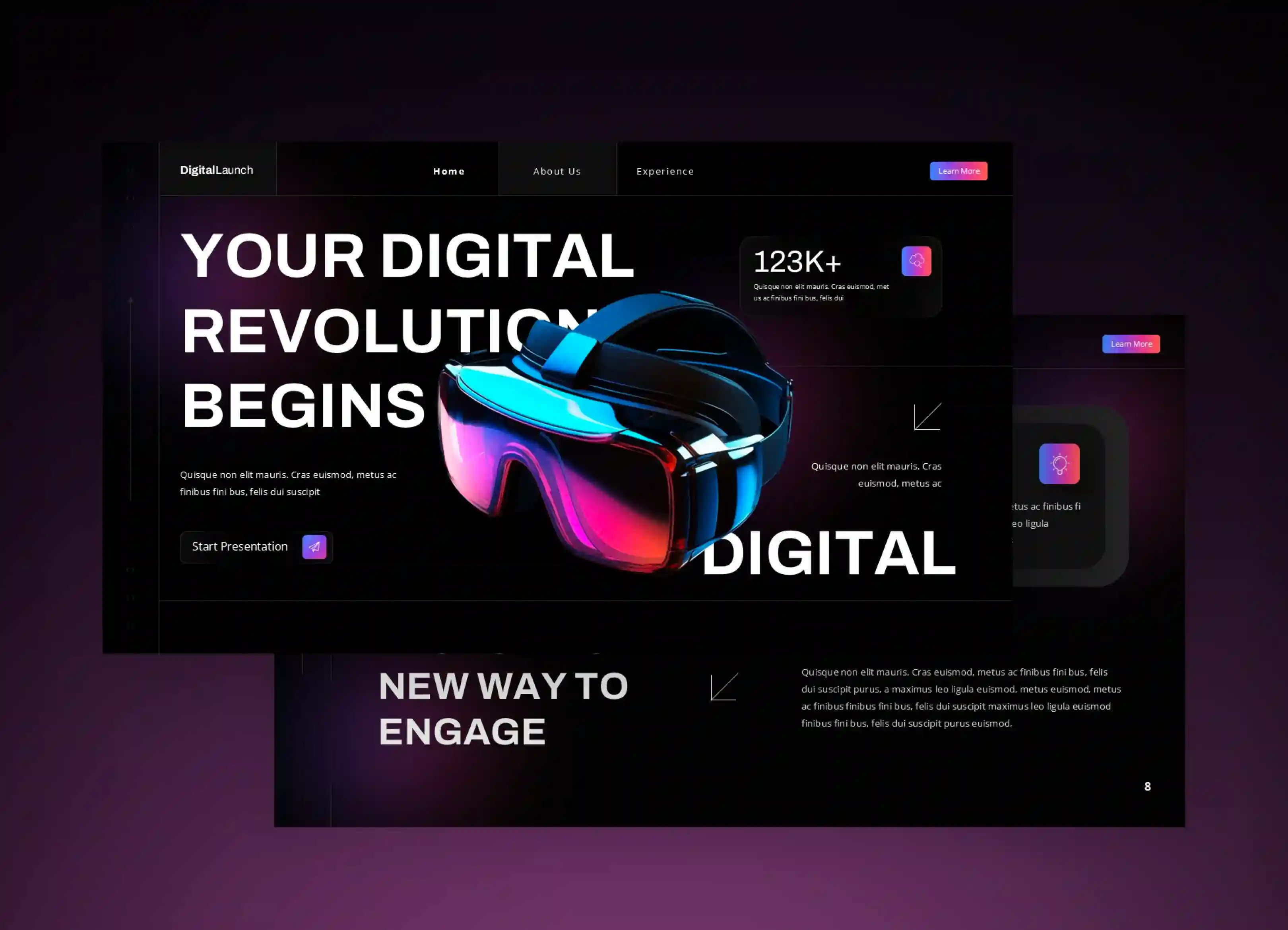 Digital Launch — Modern & Futuristic Business Presentationss