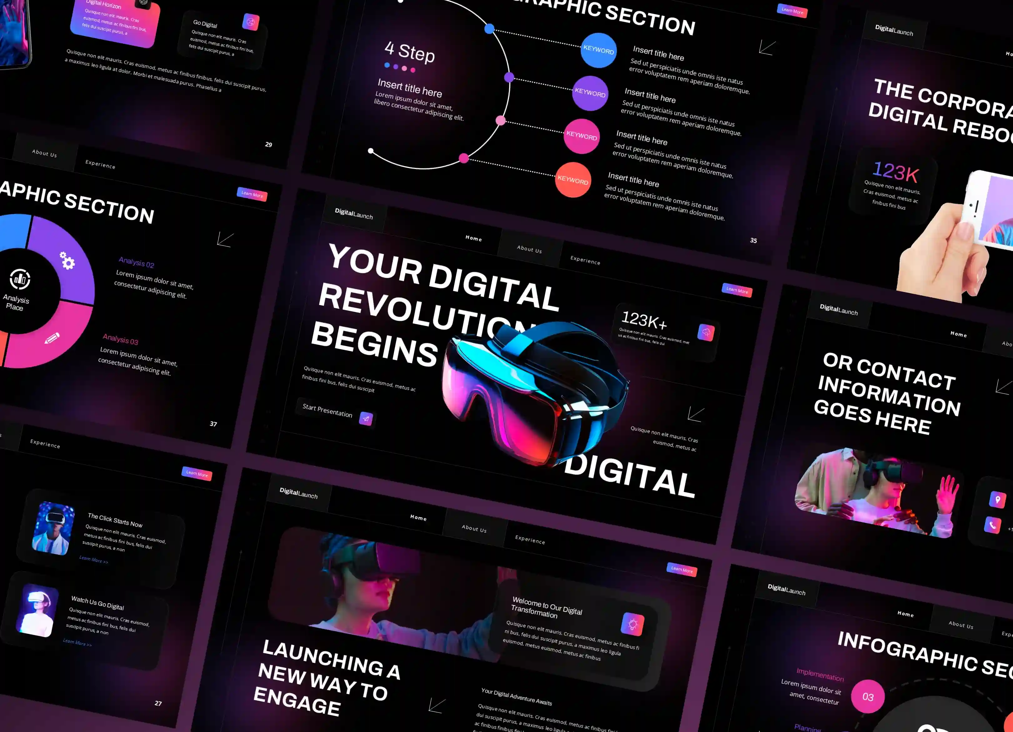 Digital Launch — Modern & Futuristic Business Presentationss
