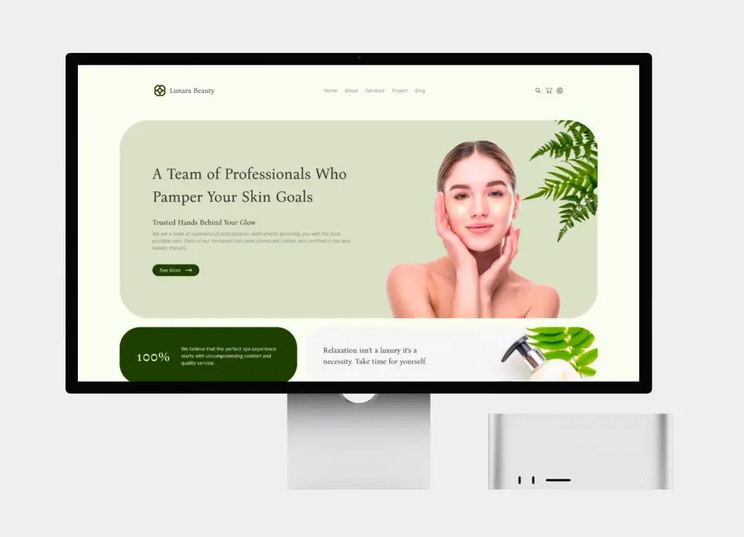 Lumara Beauty — Natural Website Design
