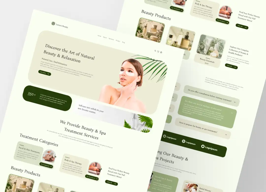 Lumara Beauty — Natural Website Design