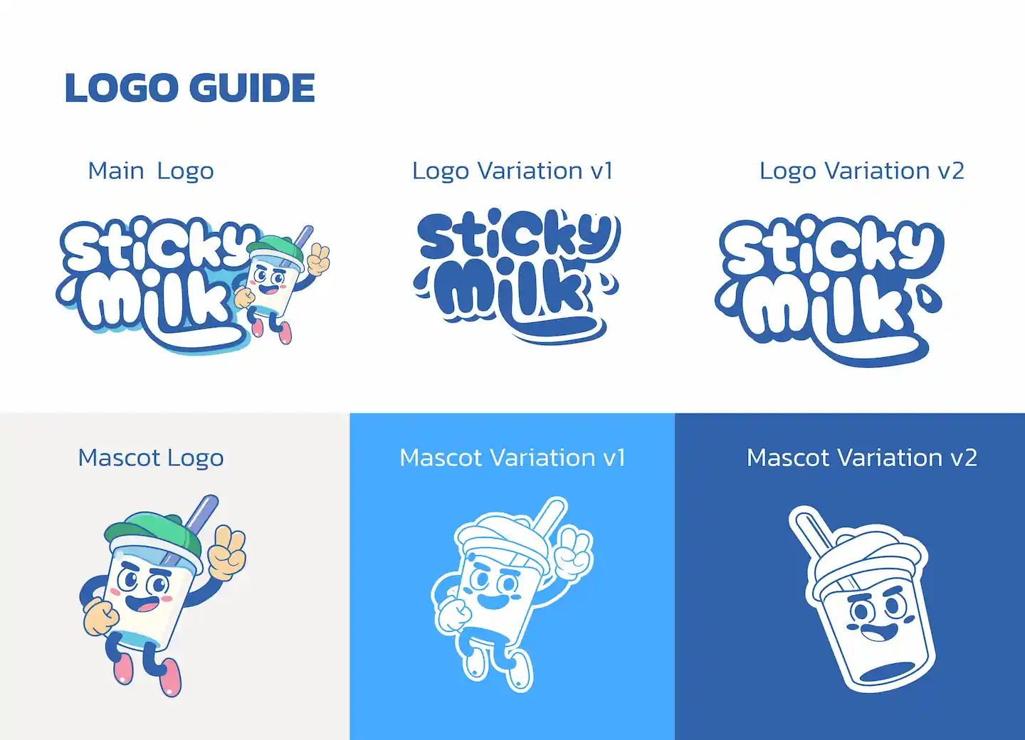 Sticky Milk | Milk Drink Branding