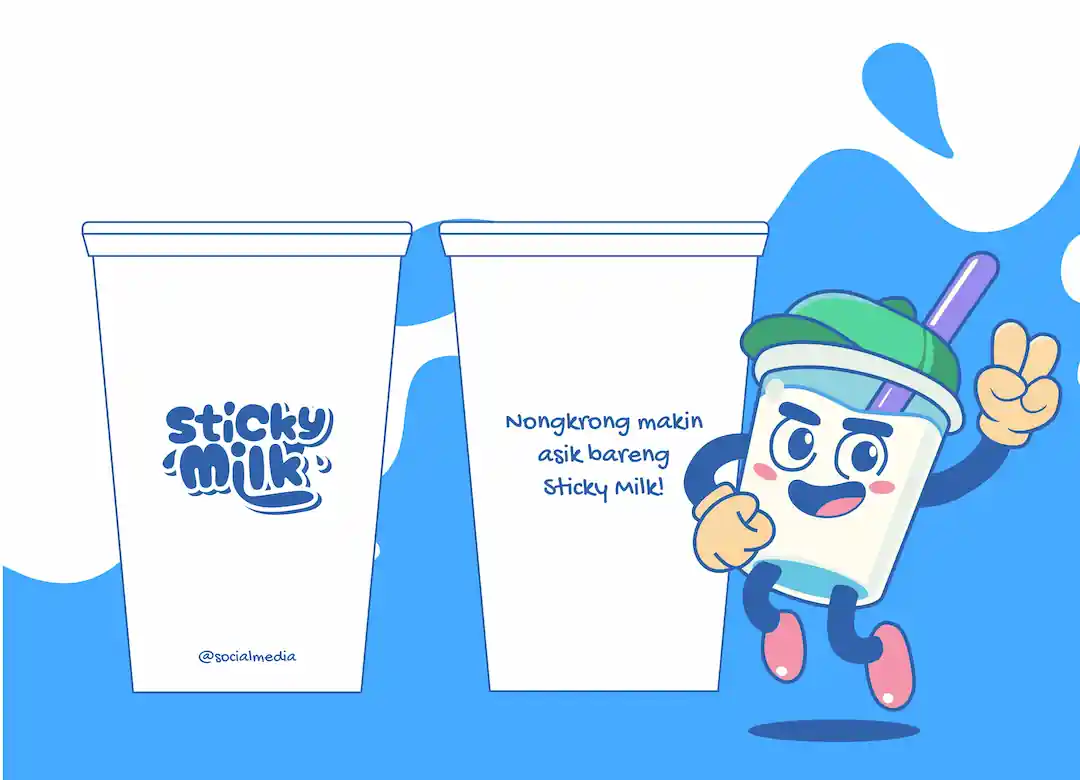 Sticky Milk | Milk Drink Branding