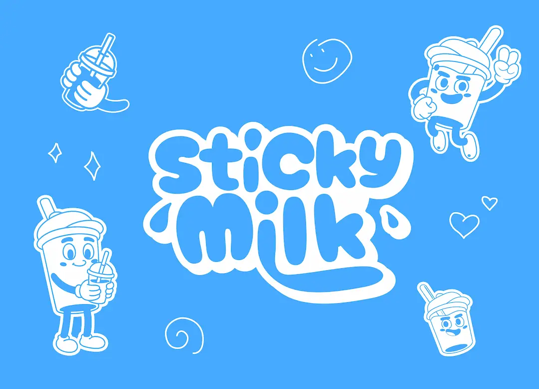 Sticky Milk | Milk Drink Branding