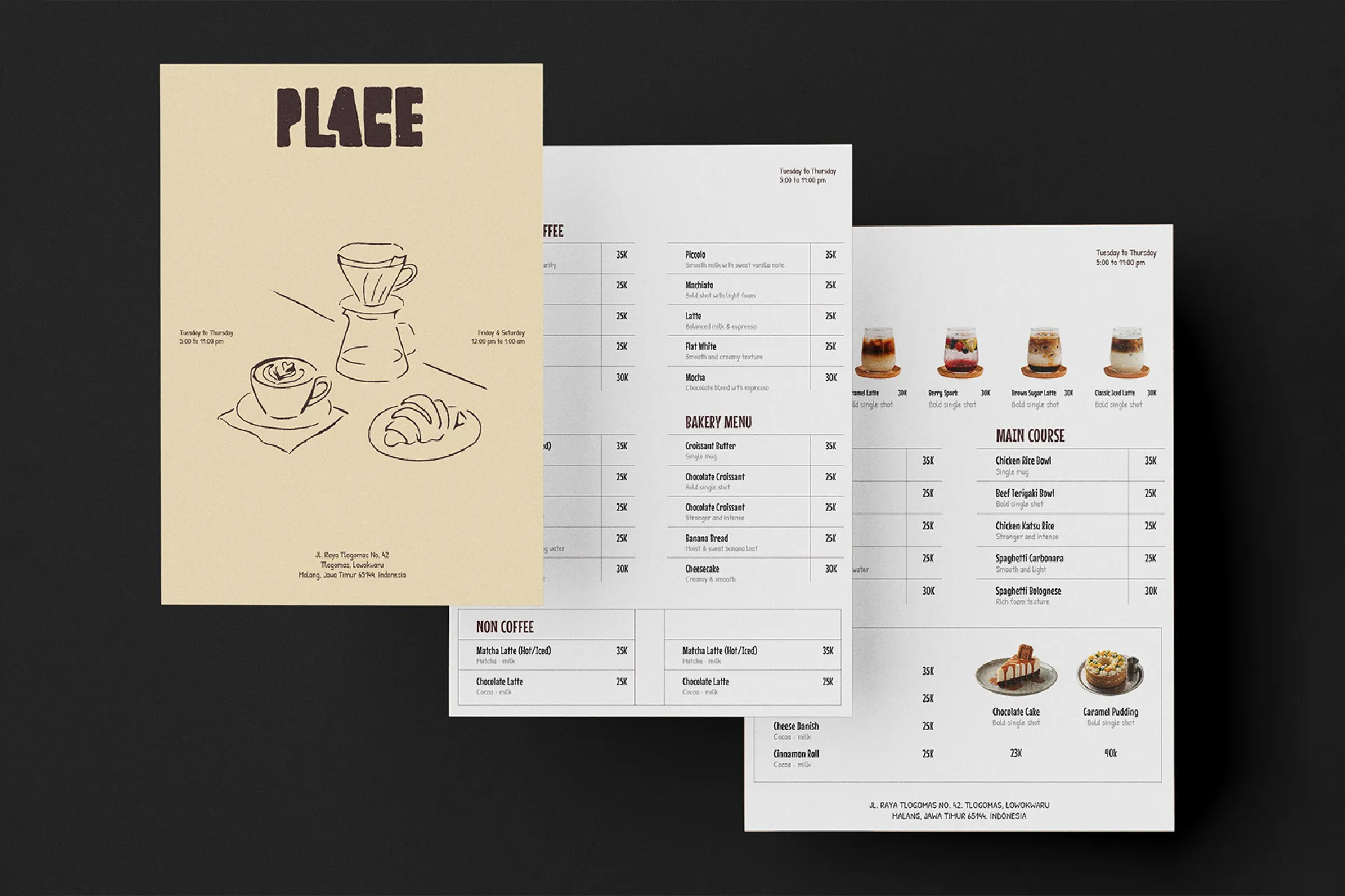 PLACE Coffee Brand Identity