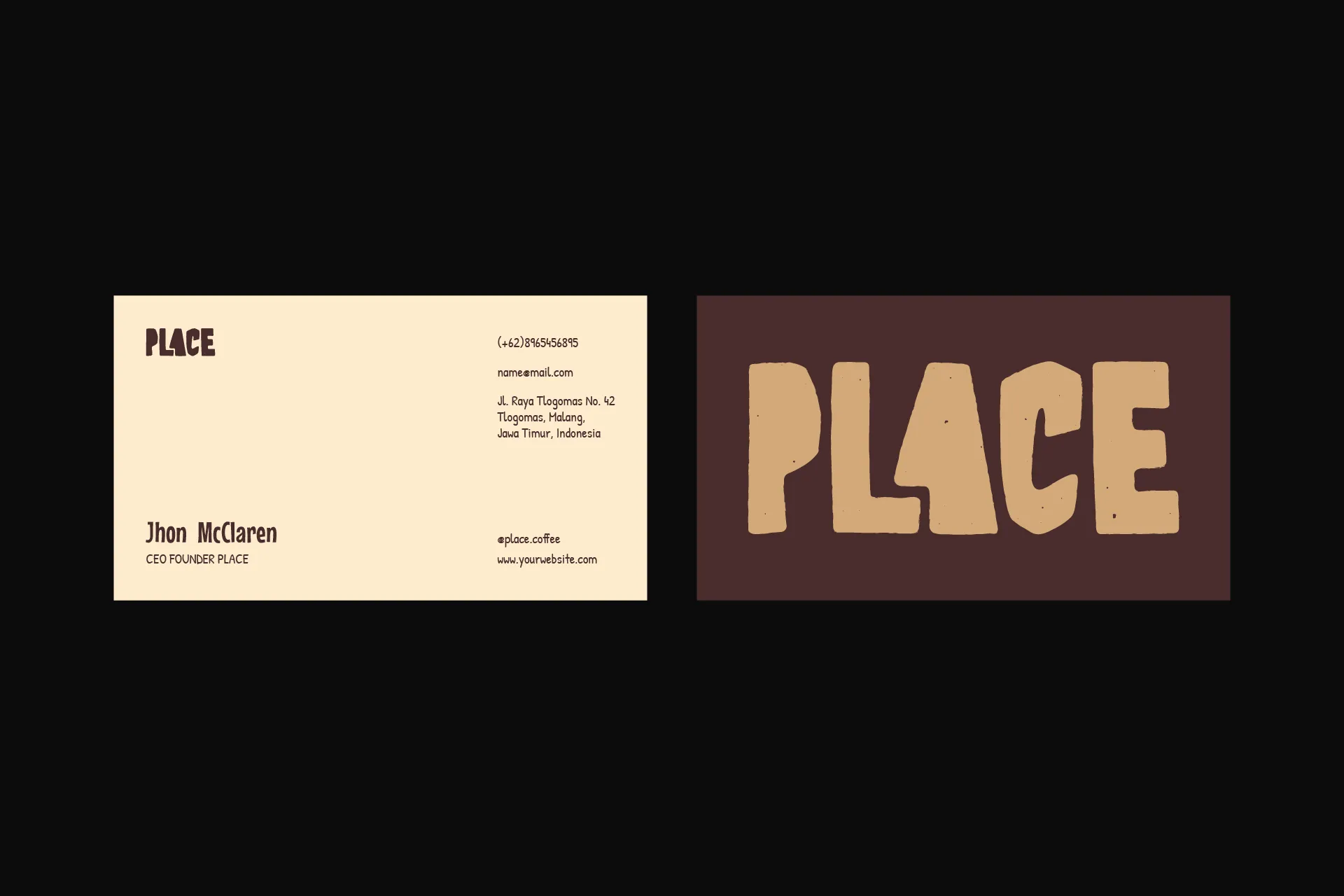 PLACE Coffee Brand Identity